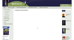 Desktop Screenshot of myknee.ie
